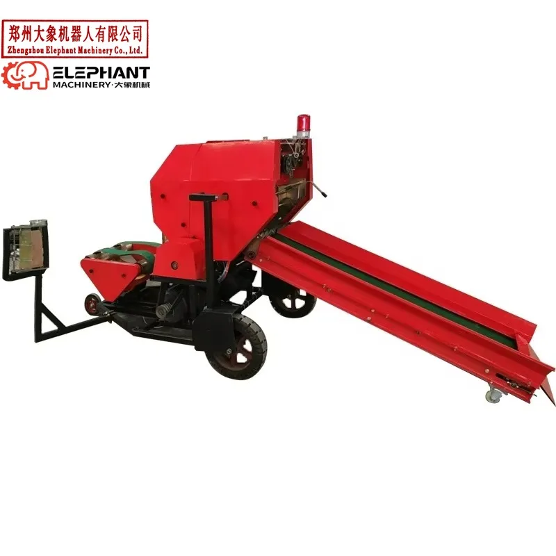 Alfalfa Hay Combined Silage Baler And Wrapper Machine