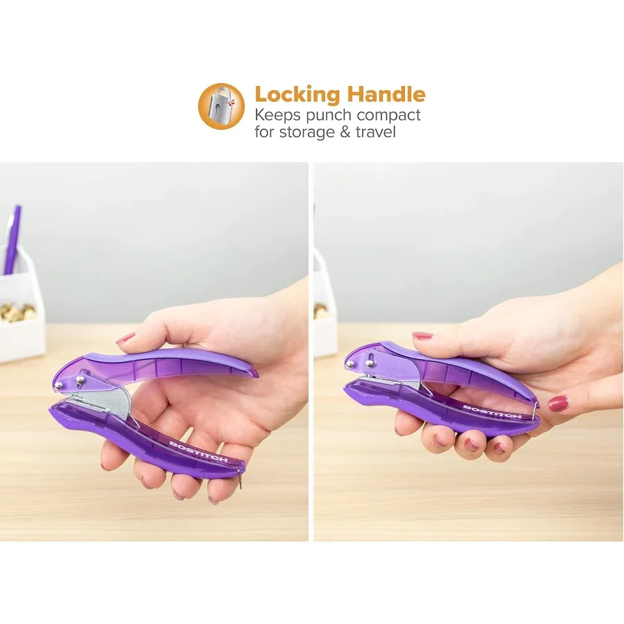 Bostitch Office inLIGHT جهد مخفض بفتحة واحدة لتنظيم المستندات الفعالة في مساحات العمل المثالية للمدارس و