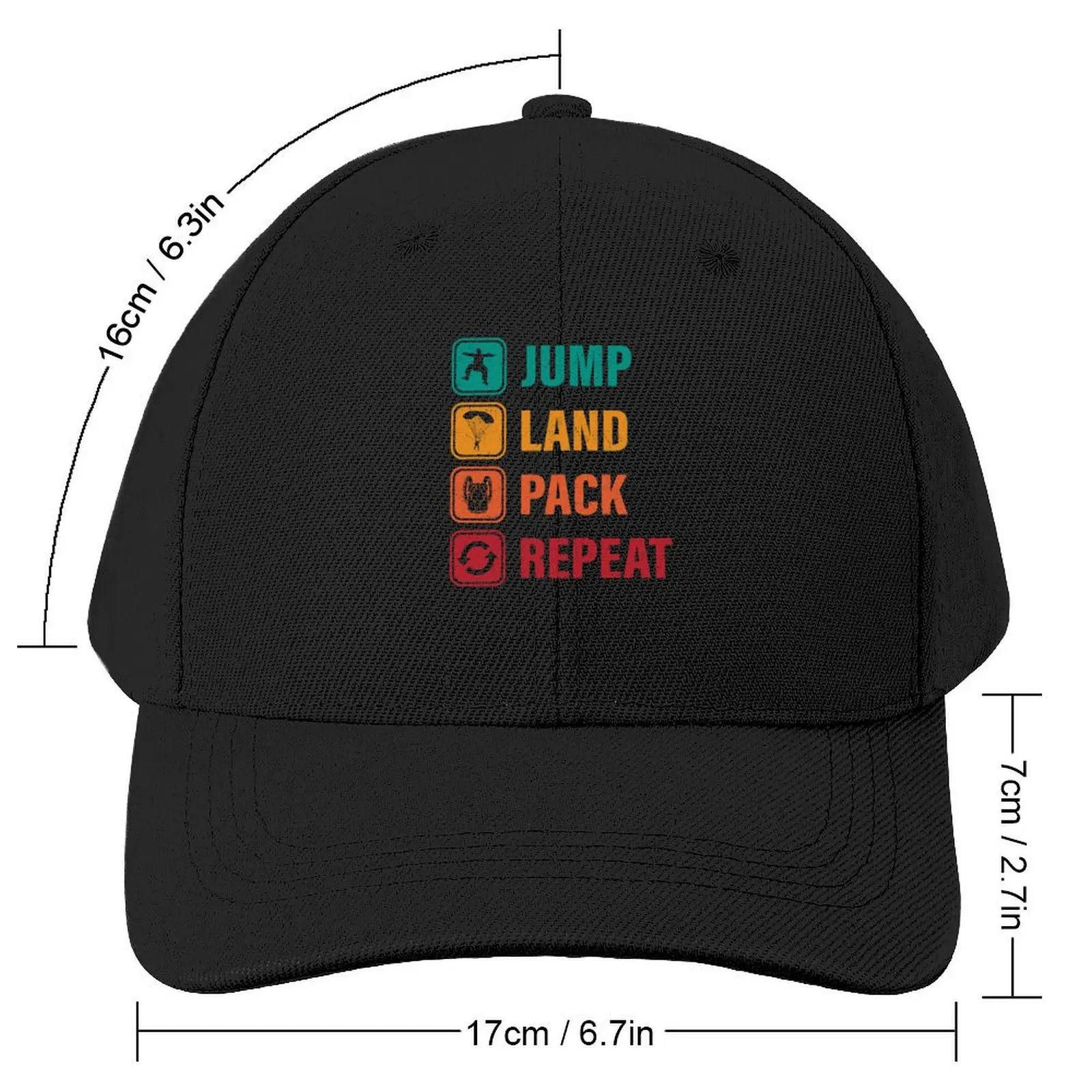 Jump Land Pack Repeat Baseball Cap Golf Wear New Hat Christmas Hat Men Luxury Brand Women's