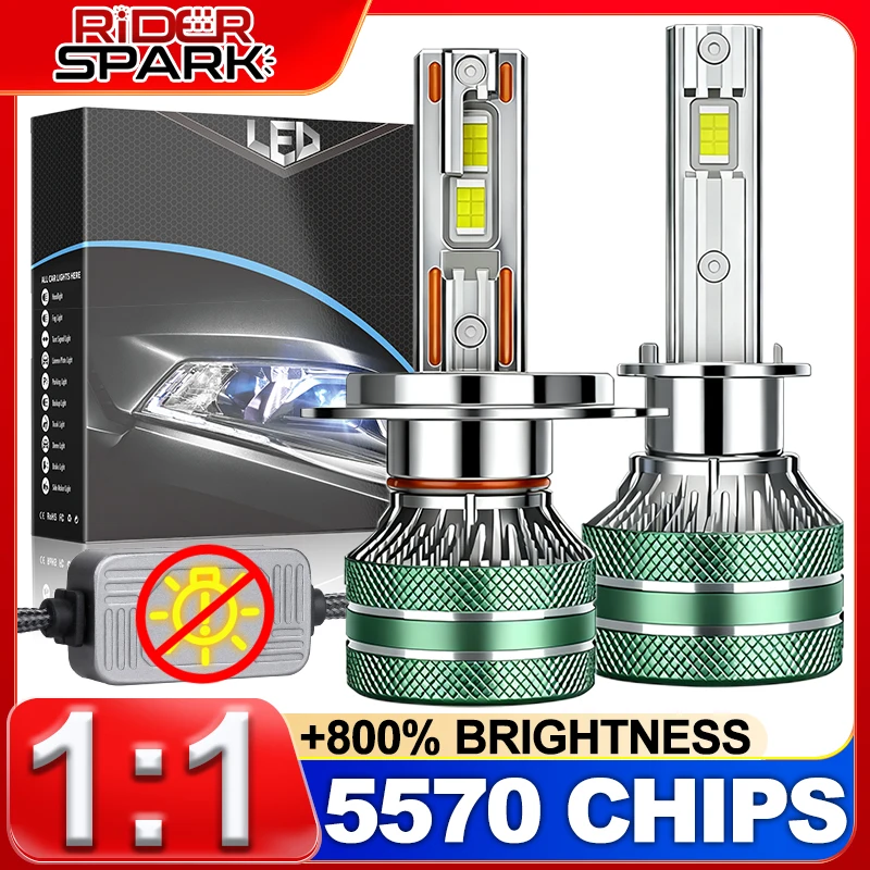 

H4 LED Headlight K5C H7 H1 H3 H11 H8 H9 9005 HB3 9006 HB4 9012 HIR2 5570 CSP K6C 6000K Canbus Car Light Fog Lamp Copper Tube 12V
