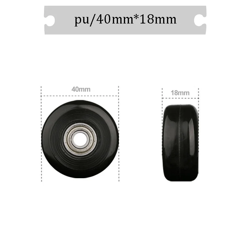 For PU 45mm x 22mm Luggage Wheel Replacement Part - 1 Silent Durable Luggage Repair DIY Accessory