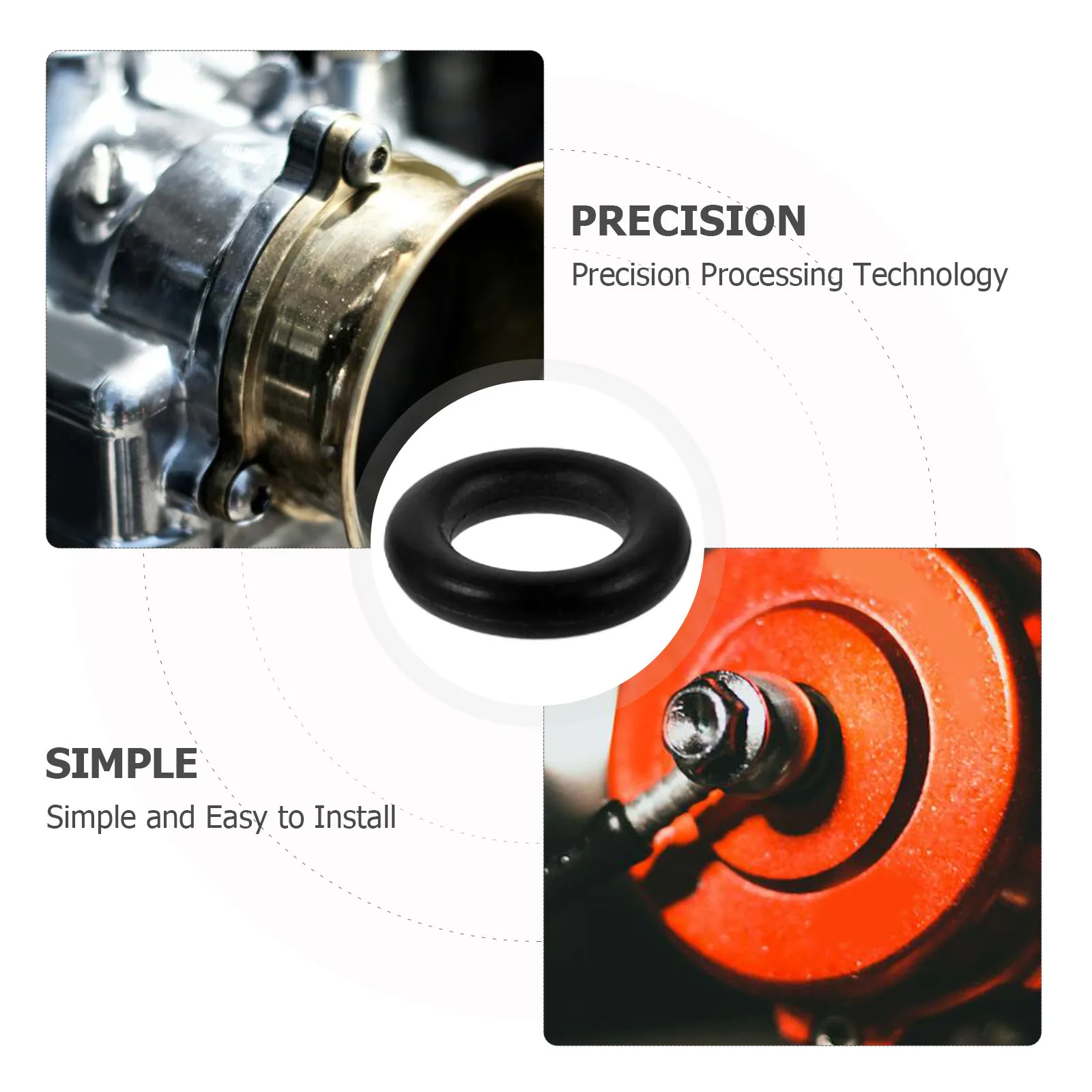 ชุดอุปกรณ์ 10 ชิ้น วัสดุยาง ทนทาน ปิดผนึกได้อย่างแม่นยำ ป้องกันการรั่วซึม ติดตั้งง่าย ชุดแหวนซีลสำหรับก้านวาล์ว
