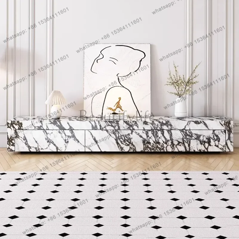 FG Designer Living Room Tv Cabinet Modern Drawers Storage Universal Showcase Luxury Tv Stands Home Muebles Chinese Style Furnitu