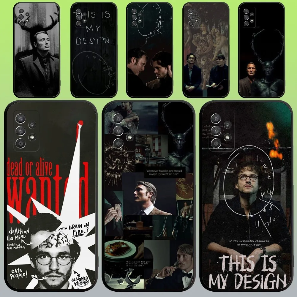 Чехол для телефона Hannibal Will Грэхем для Samsung Galaxy A20,A21s,A22,A31,A32,A52,A53,A72,73,A80,A91, мягкий черный Чехол Чехол для телефона Hannibal Will Грэхем для Samsung Galaxy A20,A21s,A22,A31,A32,A52,A53,A72,73,A80,A91, мягкий черный Чехол