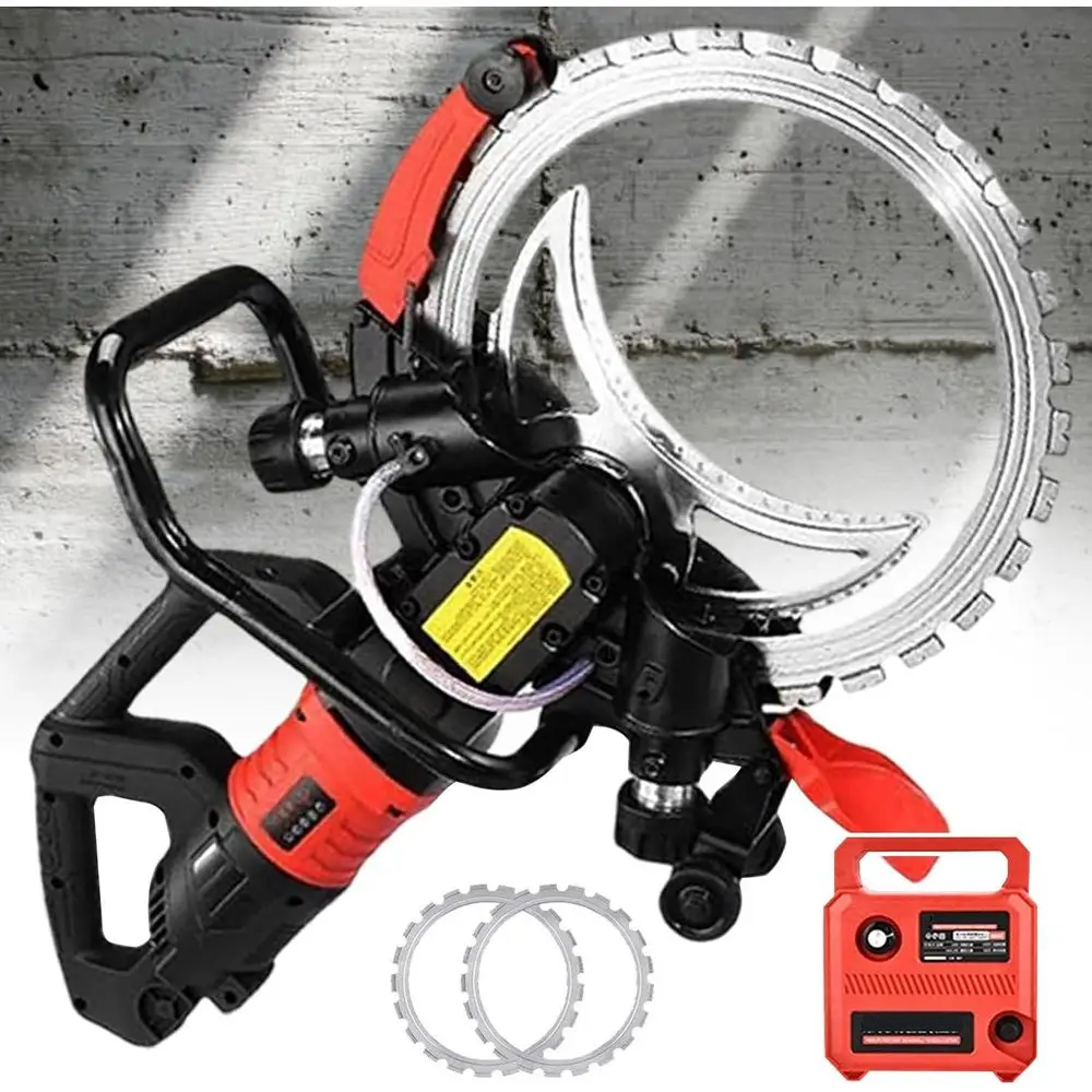 

16-Inch Electric Concrete Ring Saw with Water-Cooled Dust Suppression, 110V/9500W for Cutting Granite, Porcelain, Stone