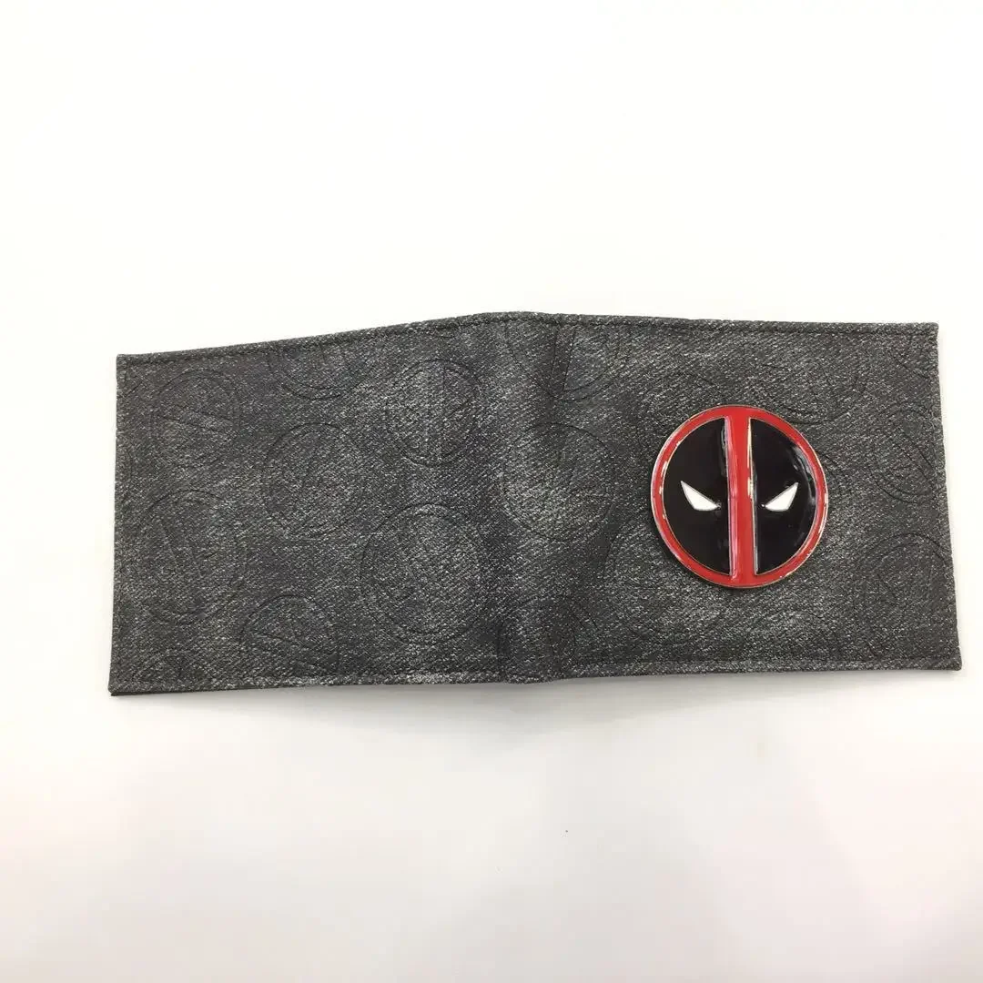 Deadpool Short Wallet  Avengers PU Coin Wallets Coin Purses Holders PVC Short Purse with Coin Pocket Birthday Gift for Friends