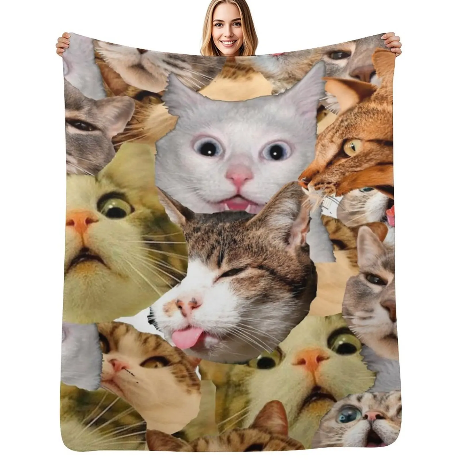 

Cats Throw Blanket Summer Beddings halloween Sofas Blankets