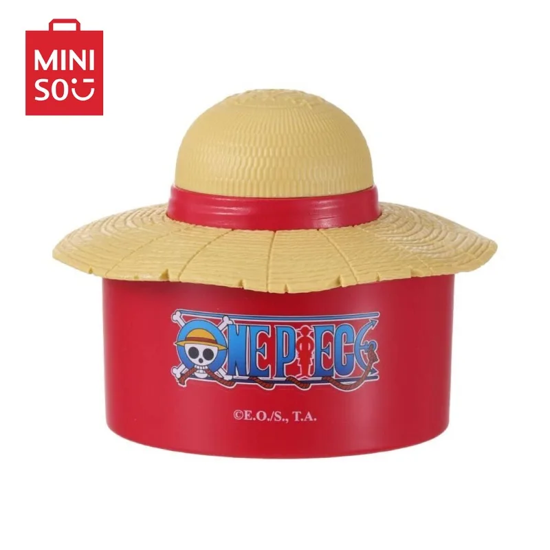 

Miniso цельный настольный ящик для хранения мультфильмов аниме фигурка Луффи соломенная шляпа косметический мелкий предмет ювелирные изделия пластиковая коробка подарки другу