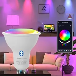 GU10 LED Bulb Dimmable RGB Colour Changing Smart Bulbs 220V 5W Bluetooth Smart Life APP Control LED Light Bulb For Room Home