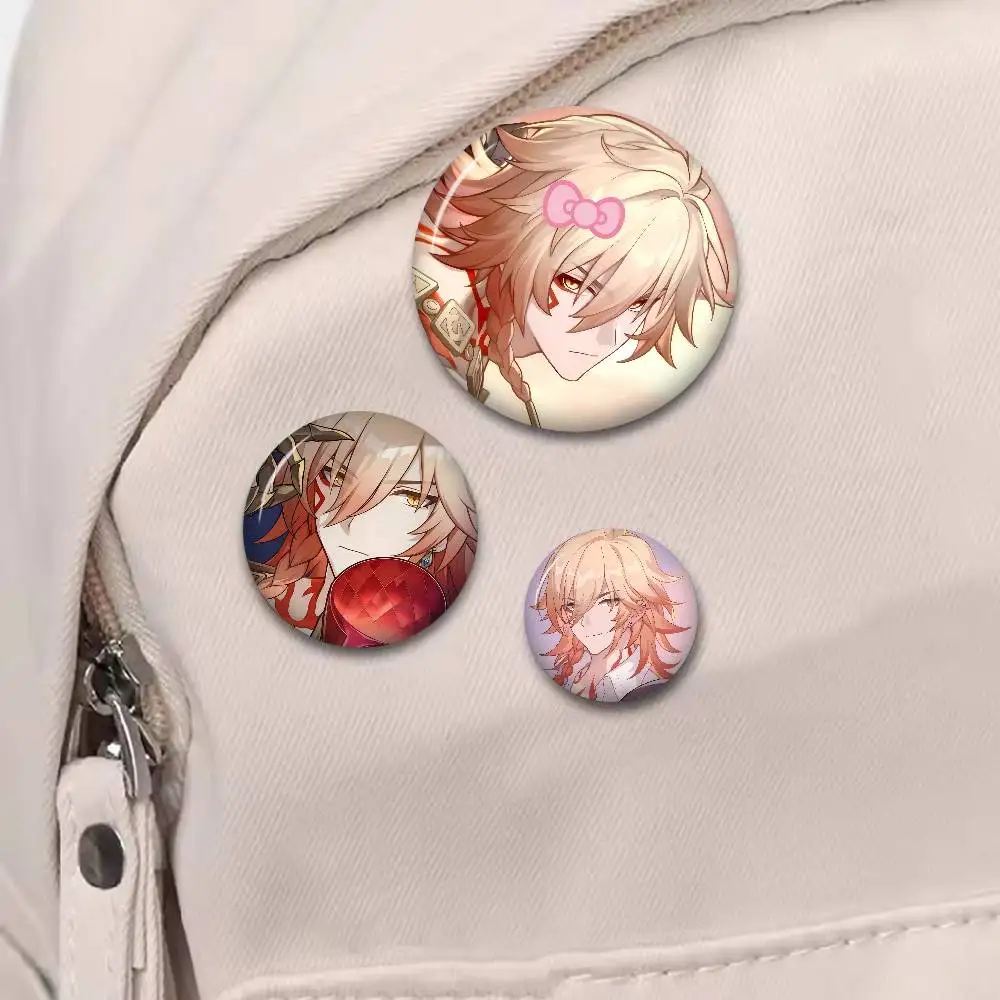 Honkai Star Rail Mydei New  Brooches Soft Button Pin Funny Silly Gnarpy on A Skateboard Meme Badge Gamer Collection Gifts view 2
