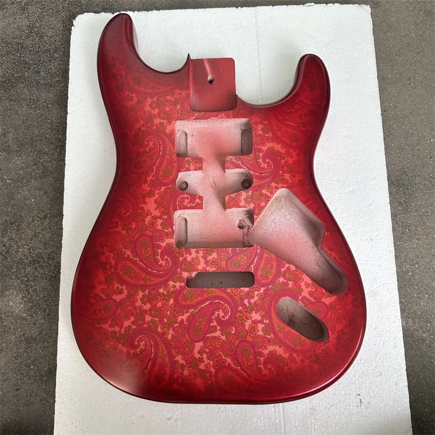 New red electric guitar body, wholesale and retail.