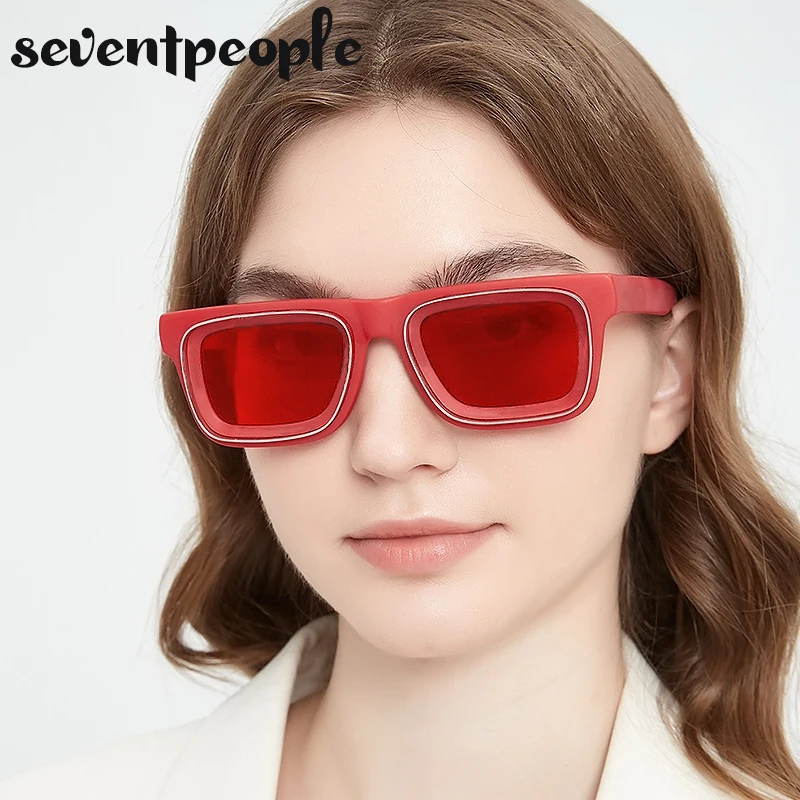 Super Vision Square Sunglasses Men 2026 Luxury Brand Designer Fashion Rectangle Sun Glasses For Women New In Rectangular Shades