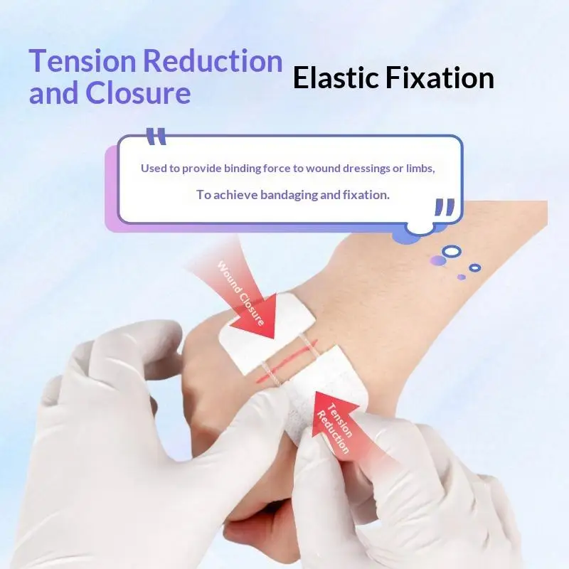 *Zipper Tie Wound Closure Patch Hemostatic Patch Wound Fast Without Suture Zipper Outdoor Band-Aid Portable Quick Clot Wound.
