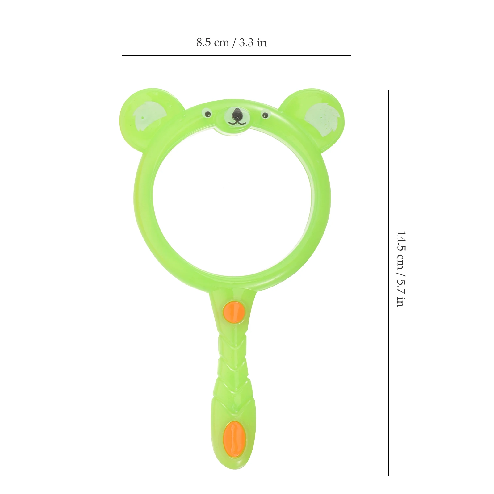 

2Pcs Kids H held Magnifier ABS Desk Lanyards Lightweight Portable Toddler Explore Reusable Magnifying Glass Mirror Reading Toy