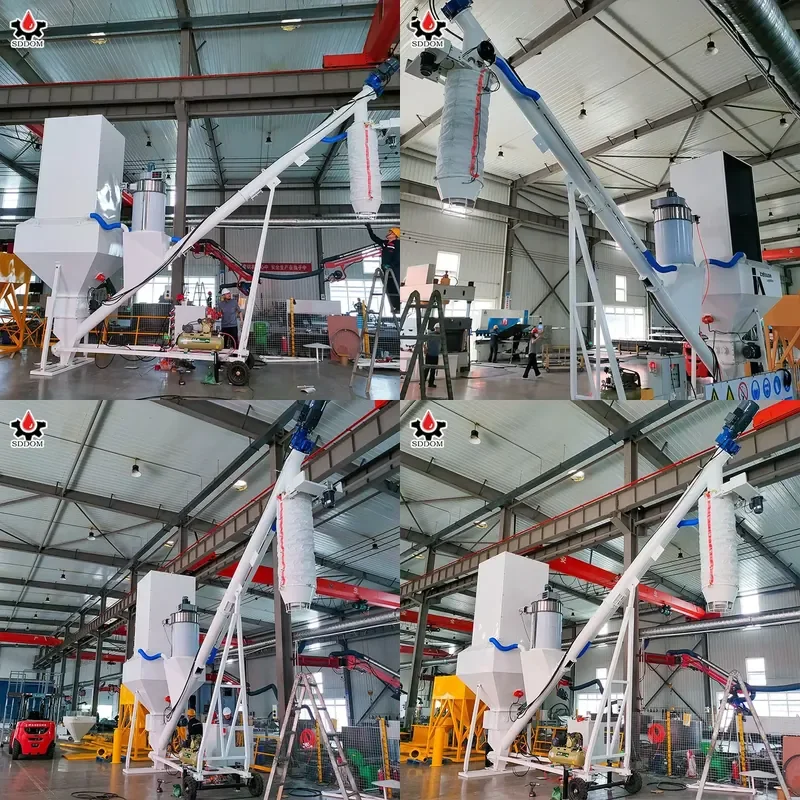 2026 CE 35tph 60tph 100tph 150tph 168 219 273 323mm Cement Screw Portable Conveyor for Truck Unloading
