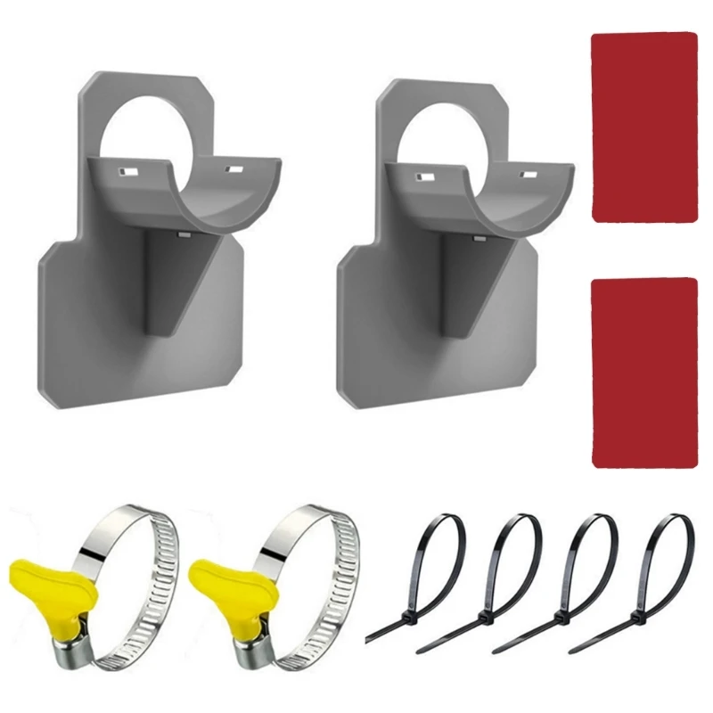 Swimming Pool Pipe Holder Above Ground Pool Accessory with Pipe Rack and Cable Tie, Pool Hose Support Pool Pipe Bracket