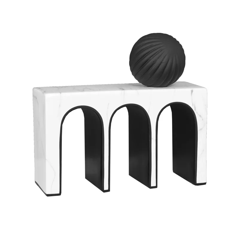 

Creative Arch Art Ornament M Base Home Study Decoration Hotel Front Desk Cabinet Display Resin Crafts