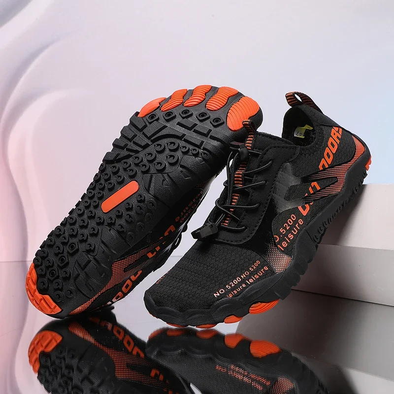 Unisex Barefoot Water Shoes, Adjustable Strap, Quick Dry Non-slip Rubber Sole for Diving, Surfing, Yoga, Fitness & Fishing