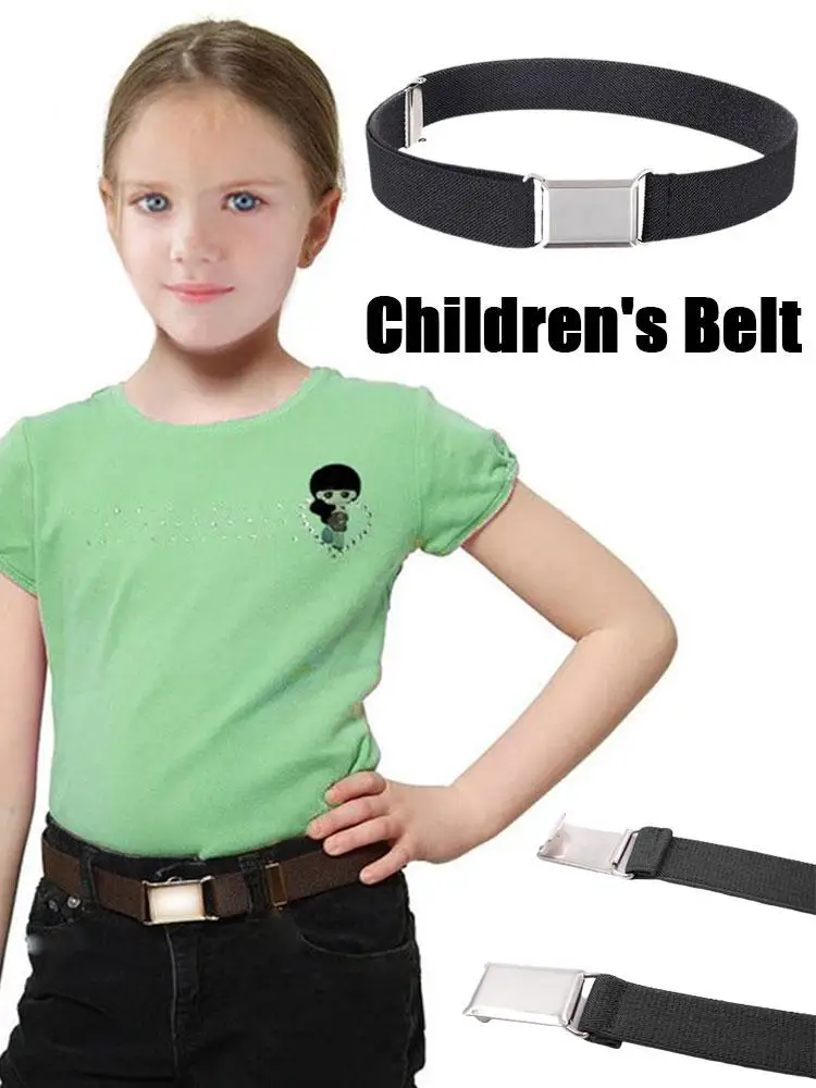 Ceinture réglable en toile élastique pour enfants, pour garçons et filles, boucles faciles, pour pantalons