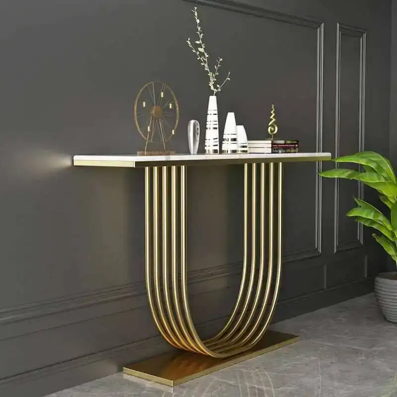 

Modern Hallway Corner Luxury Table Salon Italian Metal Corner Table Entryway Nordic Mesa Para Sala Living Room Furniture