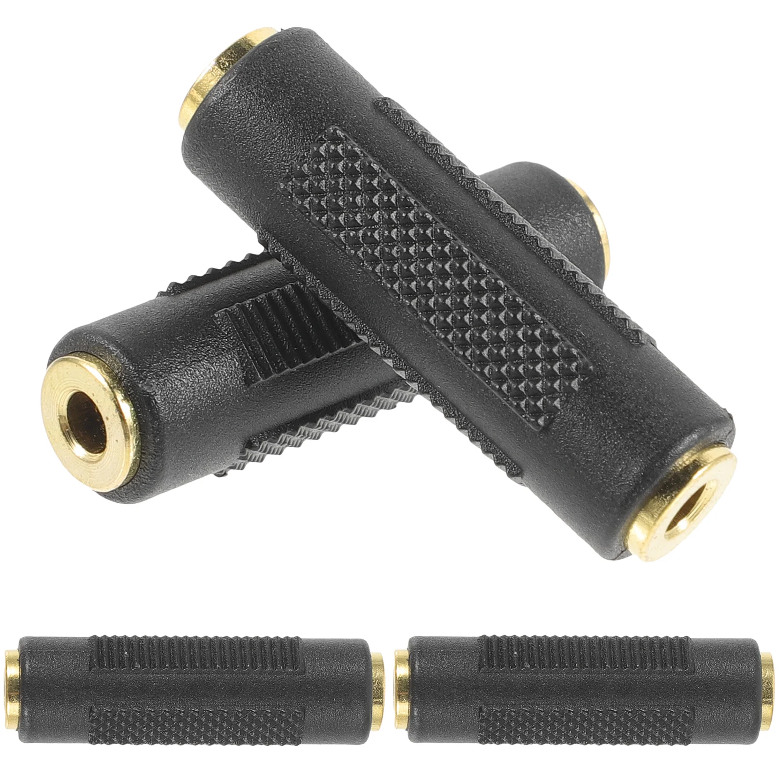 4 stuks 3,5 mm audio-adapter microfoonconnector hoofdtelefoon converter stereo vrouw-vrouw kabel geslachtswisselaar voor pc