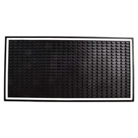 Bar Draining Mat Rubber Anti-slip PVC Bar Mat Waterproof Heat Resistant Countertop Spill Mats For Coffee Maker Glass Cup