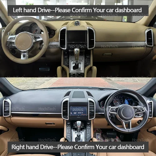 Imagen 2 del producto Cubierta del tablero, alfombrilla antideslizante, almohadilla protectora, alfombra parasol para coche, alfombra para Porsche Cayenne 958 GTS 2010 2011 2012 2013-2016