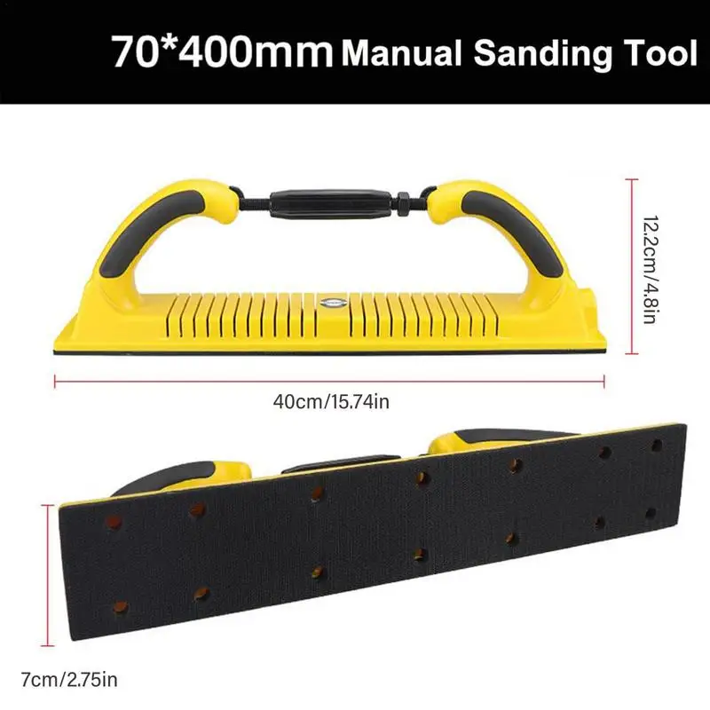 Imagem -06 - Manual Mini Mão Sander Raio Gancho e Loop Pad Bloco Detalhe Sander Ferramenta Almofadas de Lixar Automotivos Ajustável