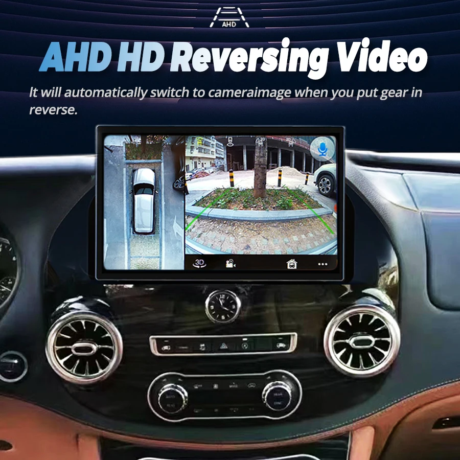 Autoradio Android 13, Navigation GPS, Vidéo, Carplay, WIFI, 4G, Caméra 2014, Limitation, pour Voiture Mercedes Benz Vito W447 (2021-360)
