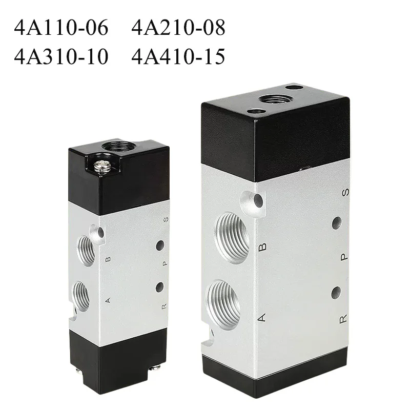 4A110-06 Two-Position Five-Way Air Control Reversing Valve 4A210-08 Pneumatic Control Valve 4A310-10 With Fittings 4A410-15