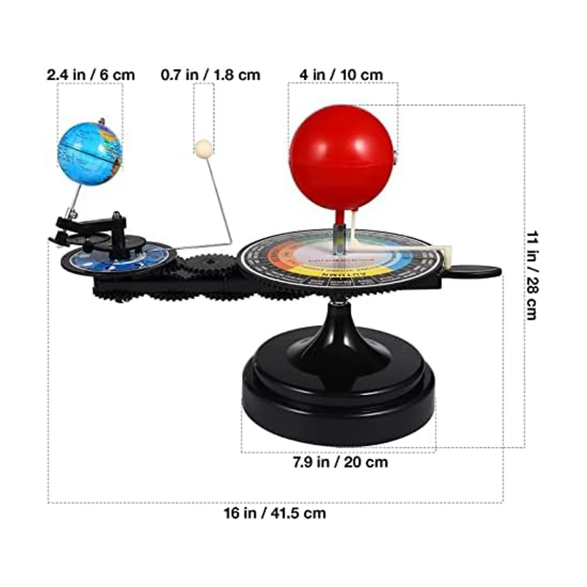 Solar System Model Kit- Earth Moon Revolves Around the Sun - Scientific Experiment Kit Teaching Model for Teens Students