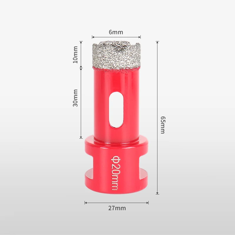 1pc 6-100mm punte diamantate a secco punte per carotaggio piastrelle di ceramica sega a tazza punte da trapano per marmo granito con apri filettatura M14