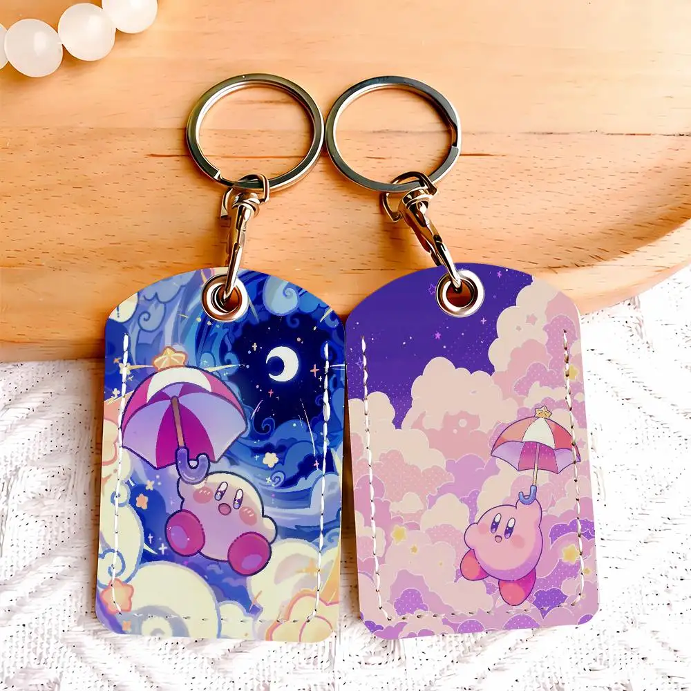 Game K-Kirby-S Card Holder Keychain Key Ring Door Lock Access Protective Case For Security Gift