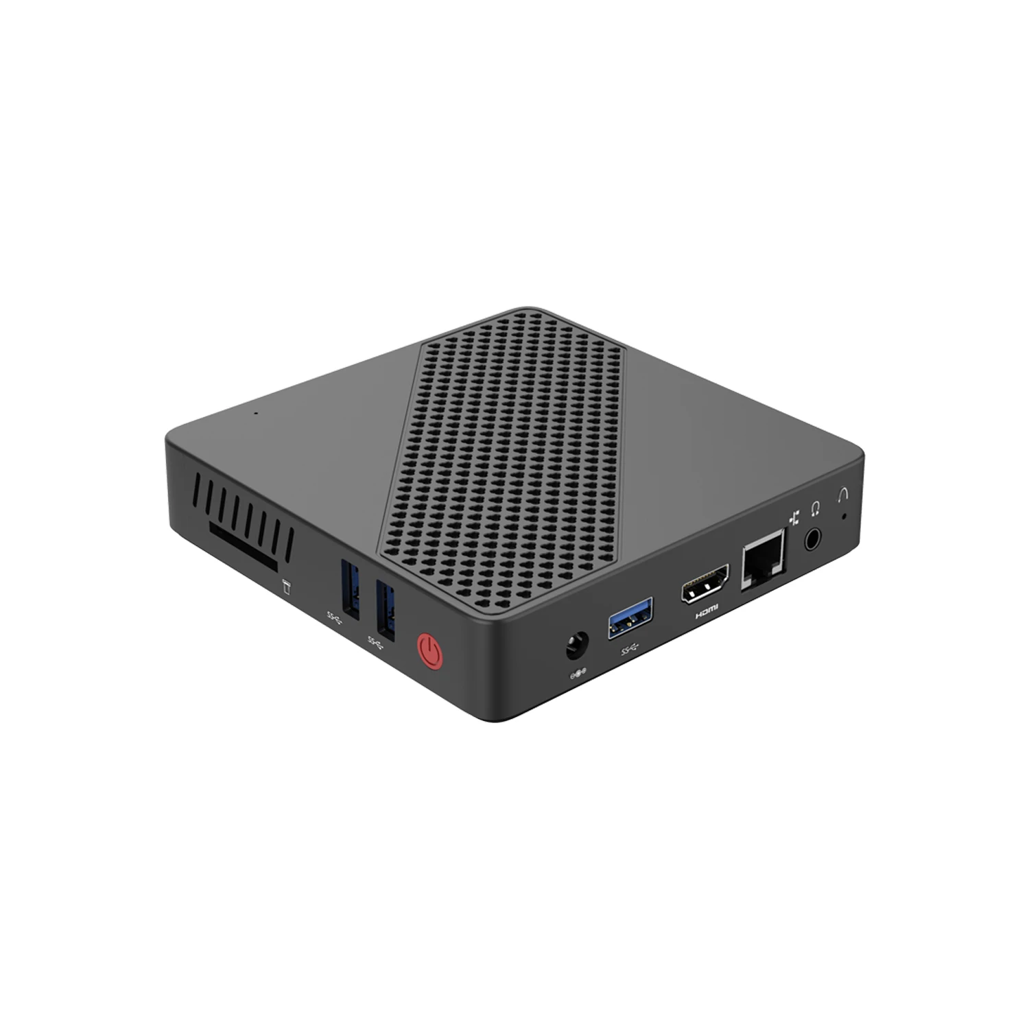 MINISFORUM-Mini PC Intel Celeron N4000, eMMC, RTS, SSD, WOL, RTC, fanless, 4K, boîtier pour ordinateur gamer