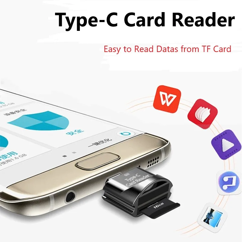Mini lettore di schede portatile USB 3.0 SD/Micro SD TF OTG lettore di schede di memoria intelligente tipo C USB-C adattatore per Huawei Xiaomi PC MacbooK