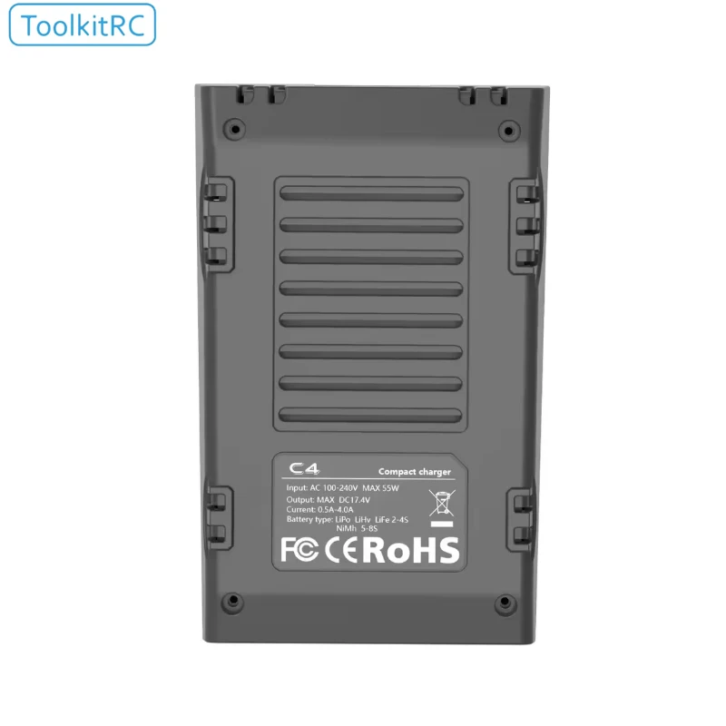 ToolkitRC C4 50 واط شاحن متوازن بسيط يبو LiHv الحياة 2-4S NiMh 5-8S بطاريات نموذج سباق حرة الطائرة بدون طيار
