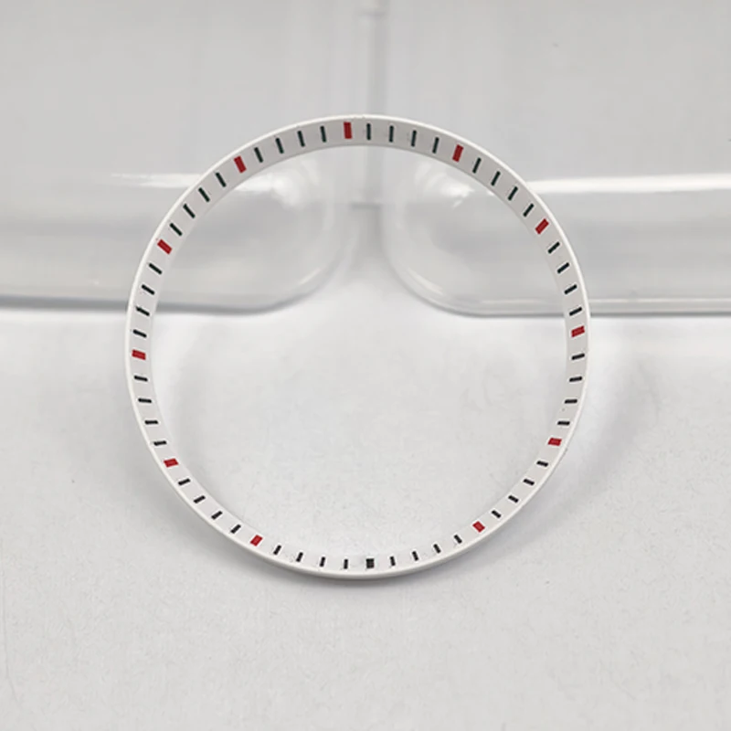 30.5mm Watch Chapter Rings Fit SKX007 SKX009 SRPD Watch Case Plastic Inner Ring NH35 NH36 Movement Men's Watch Parts Replace