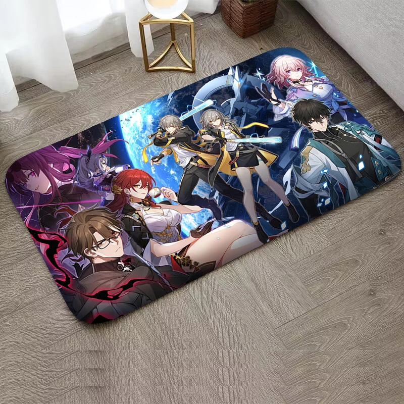 

Foot Mat Honkai Star Rail Washable Non-slip Kitchen Rug Home Decoration Rug for Bedroom Mats Entrance Doormat Rugs Welcome Deal