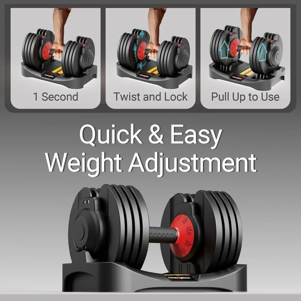 Adjustable Dumbbells 25=lbs, 9 in 1 Weights Adjustable Dumbbell Set, Dumbbells Adjustable Weight for Full Body Exercise Training