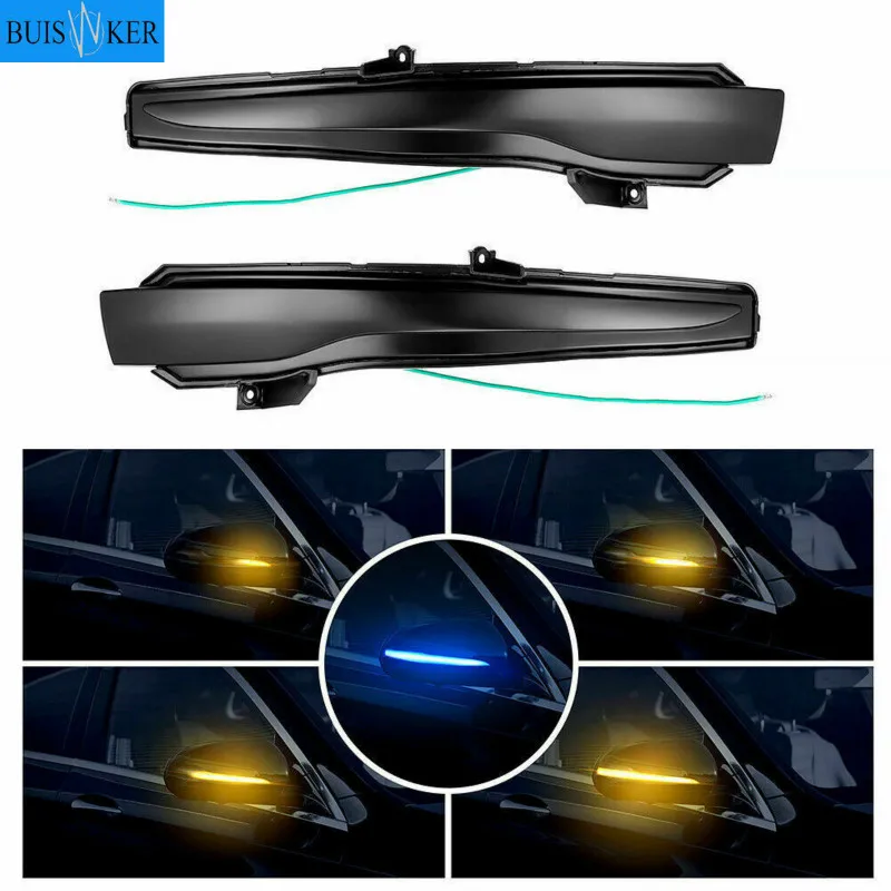 

2Pieces For Mercedes Benz C Class W205 E W213 S W222 W217 Dynamic Turn Signal Blinker Sequential Side Mirror Indicator Light