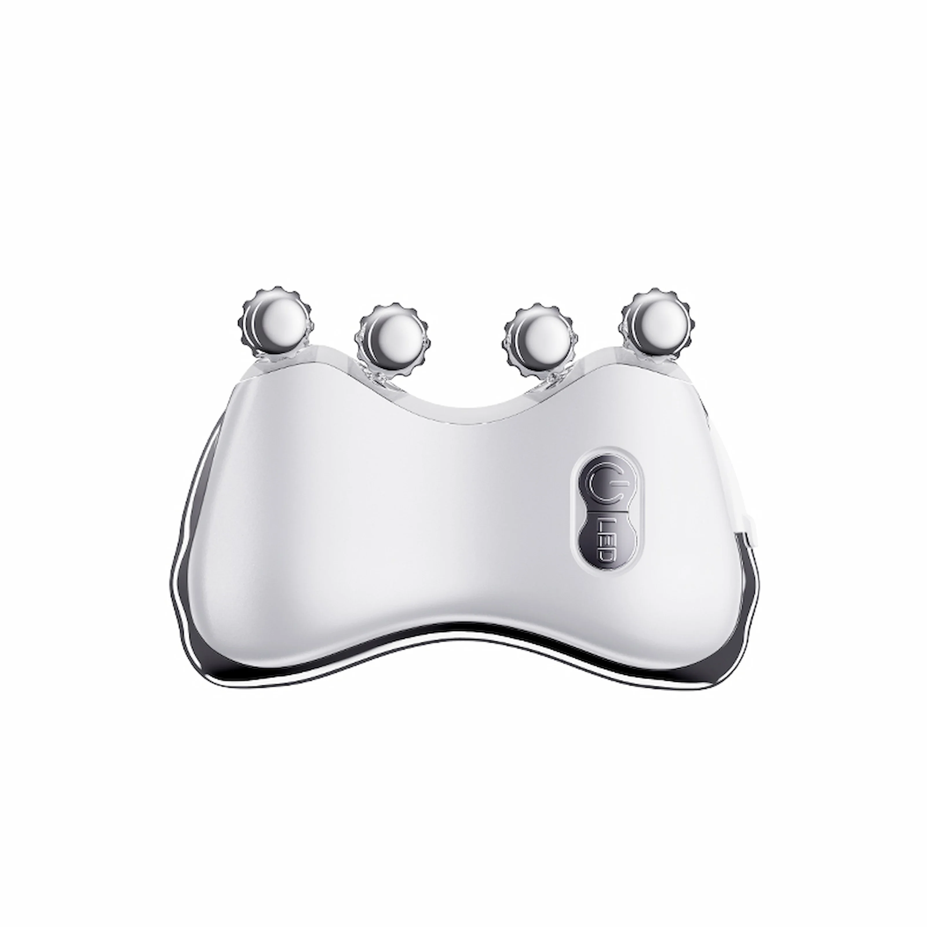 مدلك أسطوانة الوجه المعدنية الكهربائية 5 ألوان اهتزاز تسخين أسطوانة جواشا منتجات العناية الشخصية بالجمال شحن سريع #3