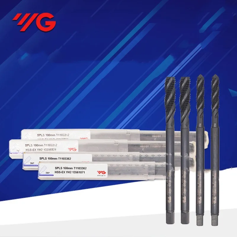 1 قطعة كوريا الجنوبية YG JIS HSSE متري إطالة INOX دوامة مخدد الحنفية M3/M4/M5/M6/M8/M10/M12 * 100/150 مللي متر آلة المسمار الموضوع الصنابير