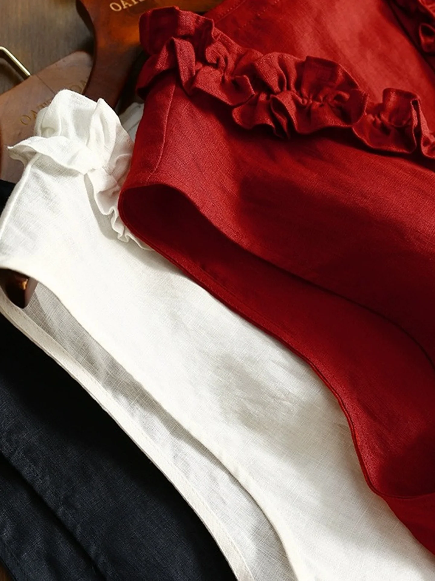 Unieke V-Ne Svel irt Dames Faion Retro Vest Pure Kleur Veelzijdige Zomer 2025, Sle Koreaanse Straight Cut Zijden Top