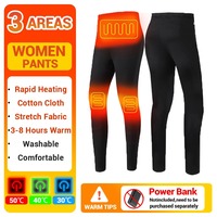 Winter Women Thermal Heated Jacket Vest Heated Underwear Women Ski Suit USB Electric Heating Clothing Fleece Thermal Long Johns