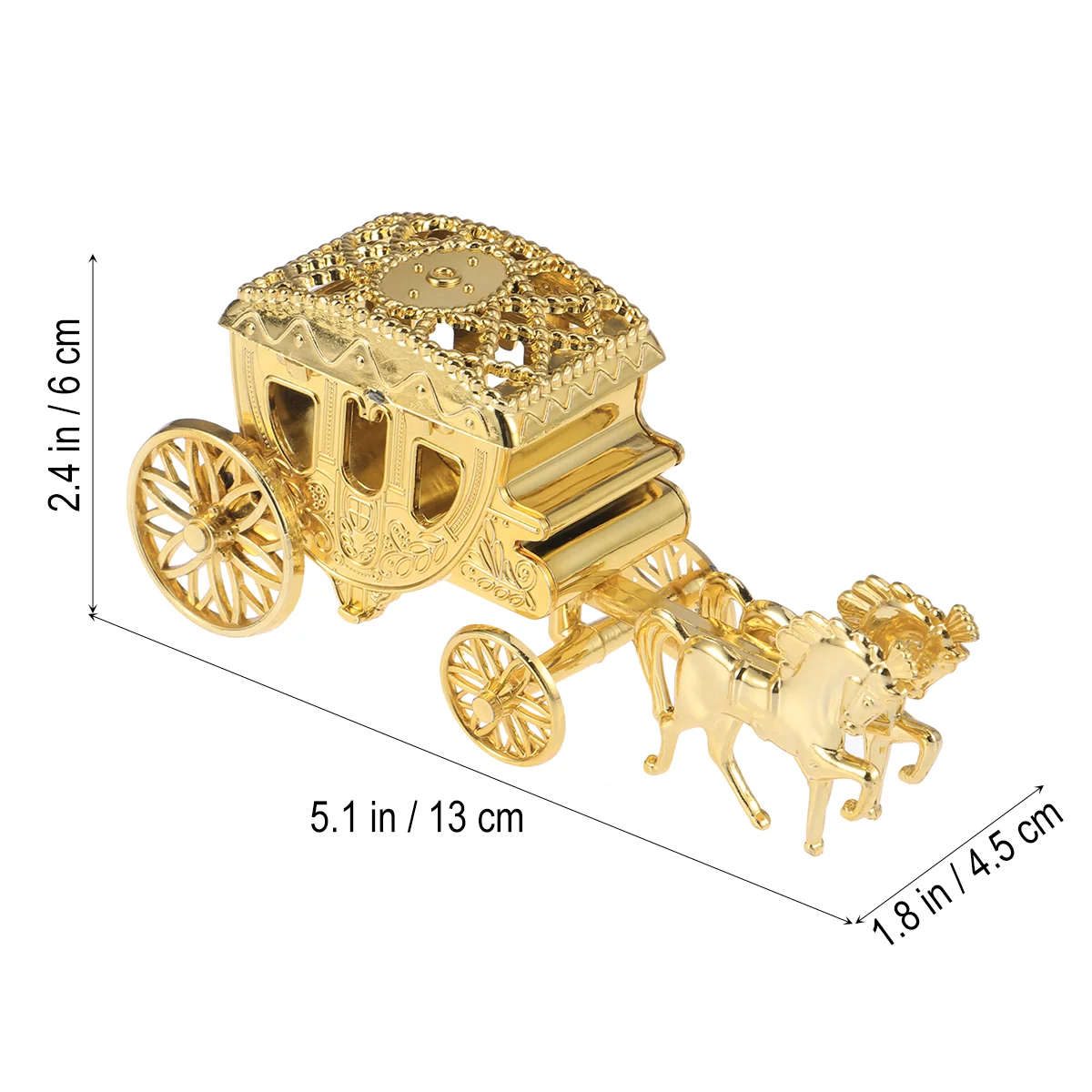 Biscuit Bride Wedding Decor Royal Carriage Candy Holder Cookie Treat Bag Party Favor Boxes