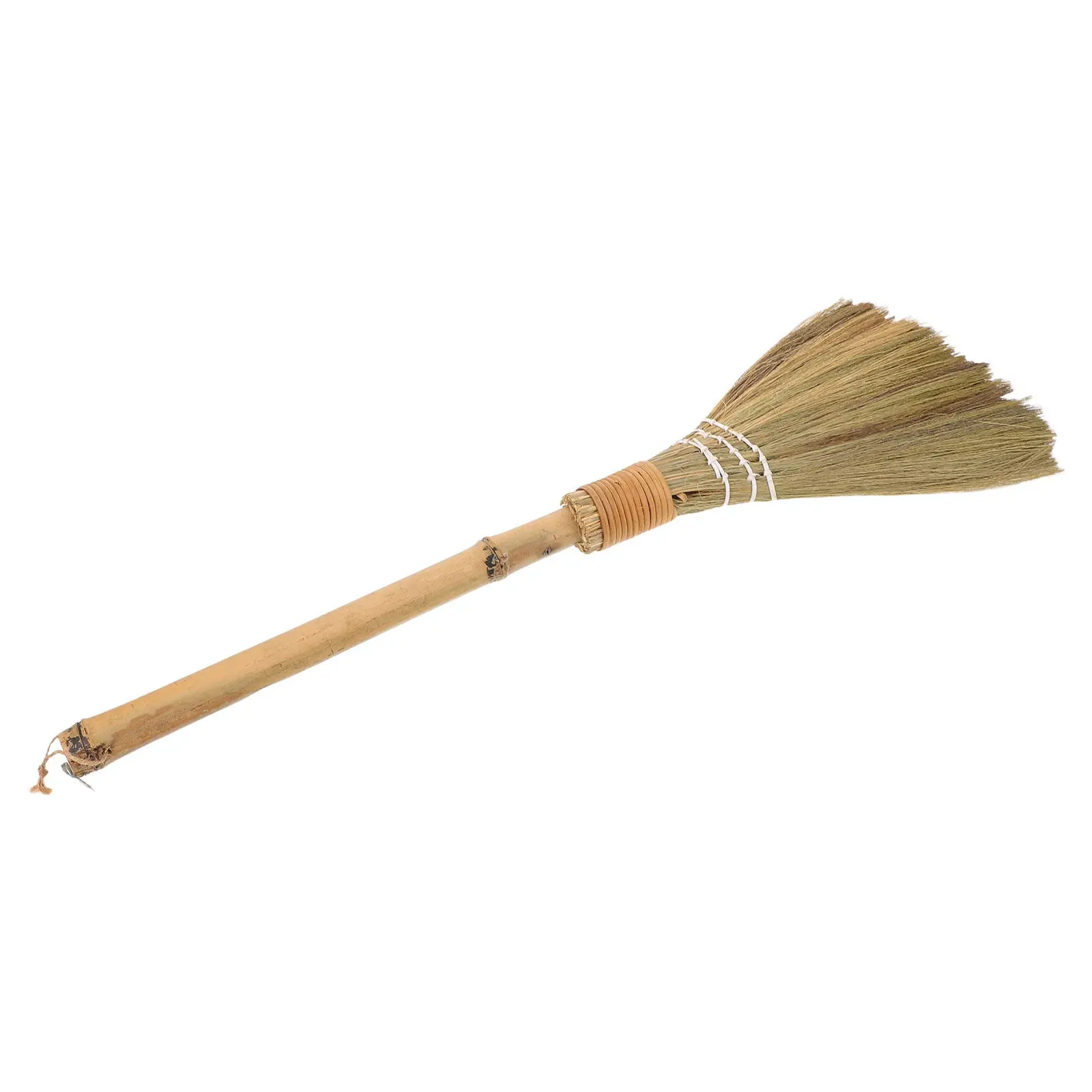Vietnamese Grass Broom Handmade Straw Sweeper Bamboo Handle Hardwood Floor Care Outdoor Indoor Cleaning Broom