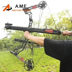Archery Arrow Track Compound Bow Recurve Bow Arrow Launcher 6pcs Pure Carbon Arrows For Hunting Shooting Launching Orbital