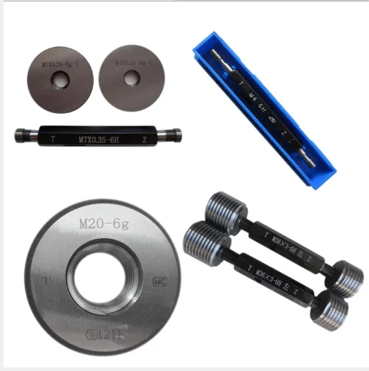 

GO NOGO Высокое качество метрический резьбовой манометр резьбовое кольцо заглушки манометры резьбовое кольцо