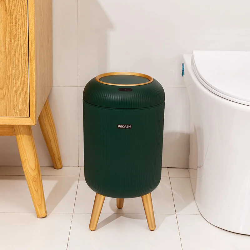 10L Modern Intelligent Waste Bin Standing Plastic PP Material Smart Trash Can Smart Dustbin with Sensor Technology