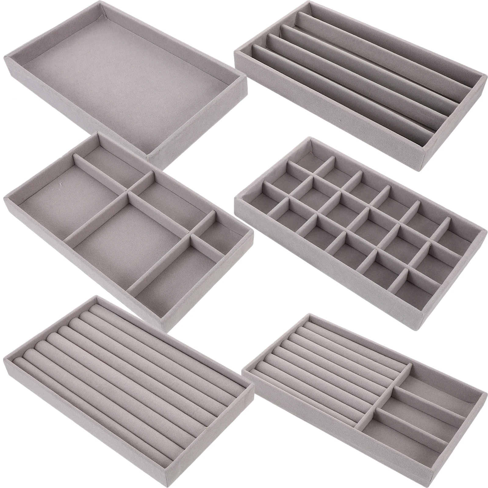 

1 Set Jewelry Storage Organizer Tray Display Case For Earrings Necklaces Rings Bracelets Stackable Jewelry Tray Dish For Home